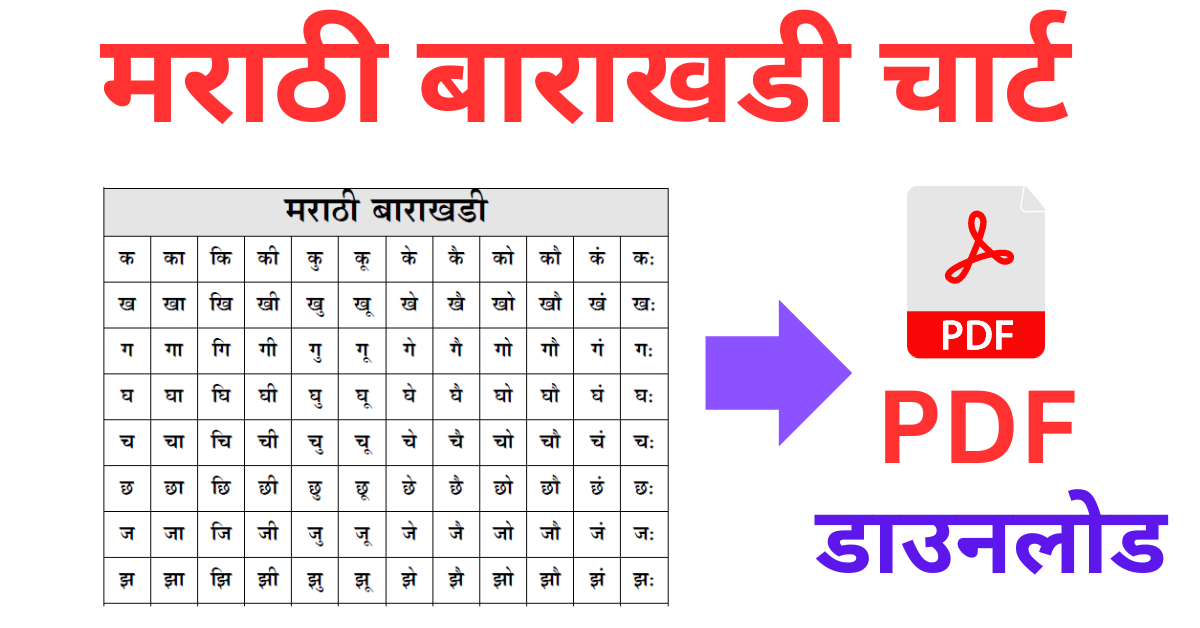 Marathi Barakhadi Chart 1