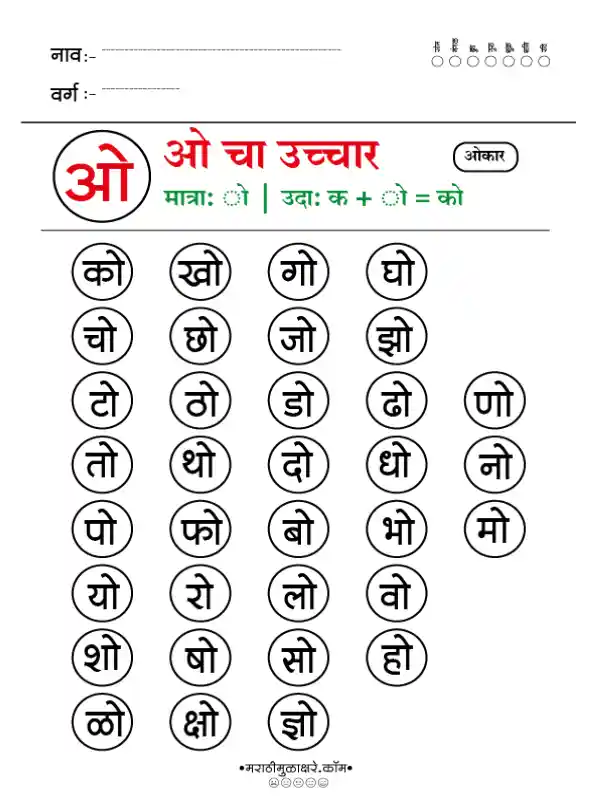 Marathi Choudahadi Chart मराठी चौदाखडी चार्ट ओ Marathi Choudahadi Chart मराठी चौदाखडी चार्ट ओ